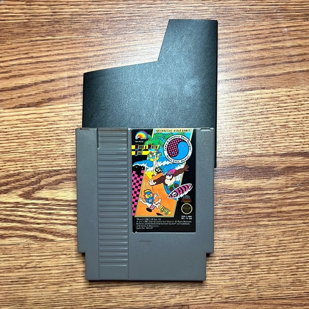 Nintendo Original NES - 1987 Wood & Water Rage Video Game & Storage Sleeve - Picture 1 of 3